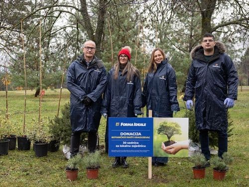 Poklon lokalnoj zajednici – donacija sadnica Botaničkoj bašti Kragujevac